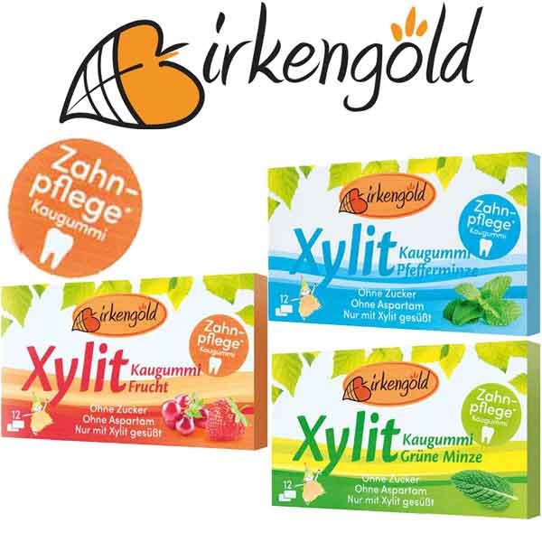 Birkengold Xylit-Kaugummi-Set fructosearm