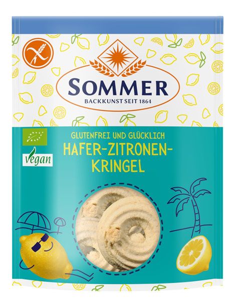 Sommer Hafer-Zitronen-Kringel glutenfrei