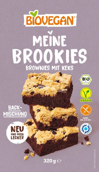 Biovegan Backmischung Meine Brookies glutenfrei