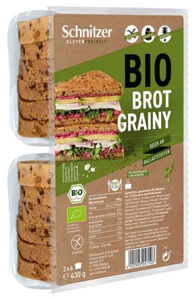 Schnitzer Brot Grainy Bio glutenfrei