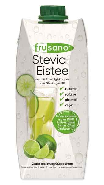 Frusano Stevia Eistee Limette fructosearm