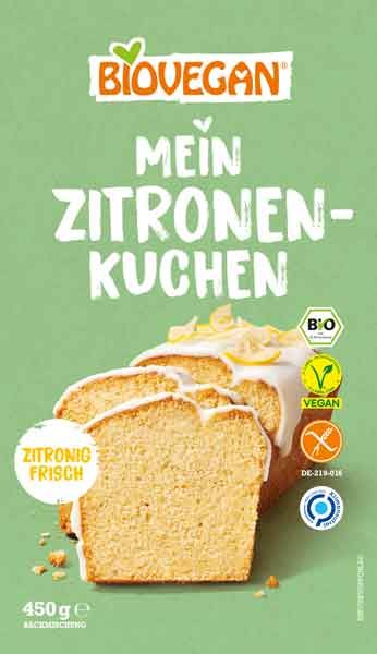 Biovegan Kuchenbackmischung Zitrone glutenfrei