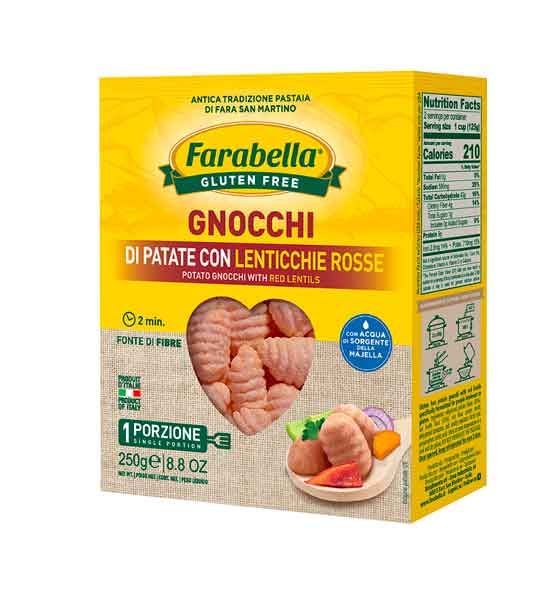 Farabella Kartoffel Gnocchi mit roten Linsen 250g