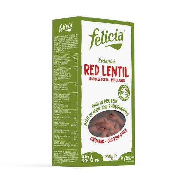 Felicia Rote Linsen Sedanini bio glutenfrei