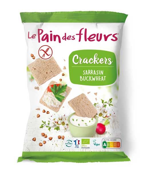 Blumenbrot Buchweizen Cracker glutenfrei