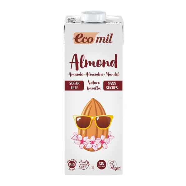 EcoMil Mandeldrink Vanille zuckerfrei