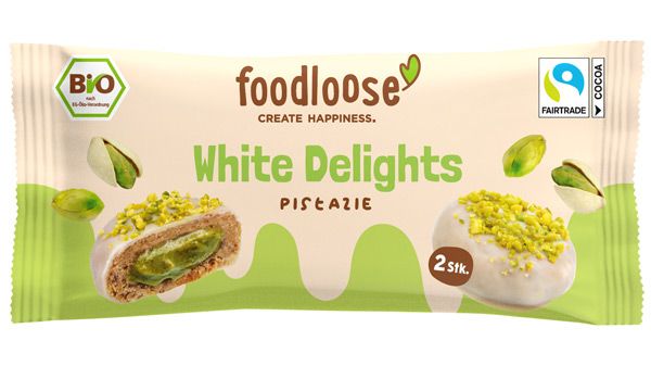 foodloose White Delights Pistazie bio 40g