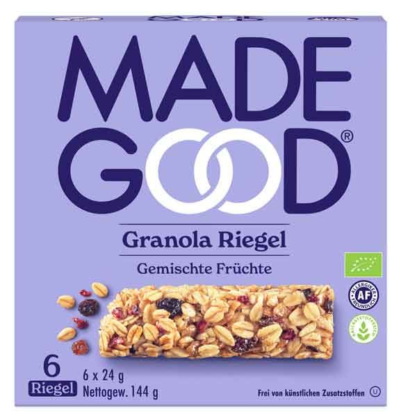 MadeGood Mixed Berry Granola Bar glutenfrei