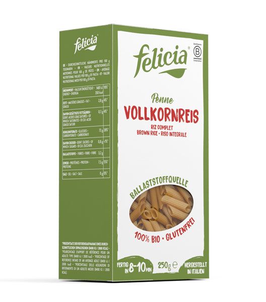 Felicia Reis-Vollkorn Penne bio glutenfrei