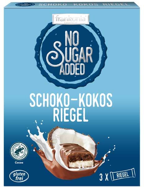 Frankonia No Sugar Added Schoko-Kokos-Riegel zuckerfrei