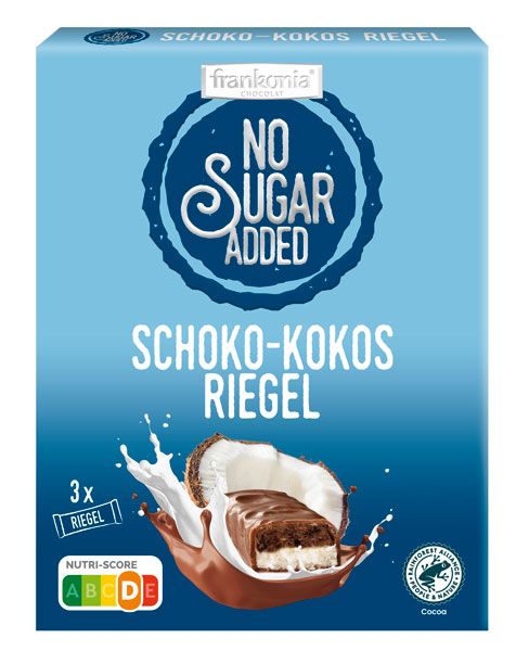 Frankonia No Sugar Added Schoko-Kokos-Riegel zuckerfrei