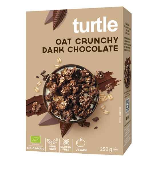 turtle Oat Crunchy Dark Chocolate bio 250g