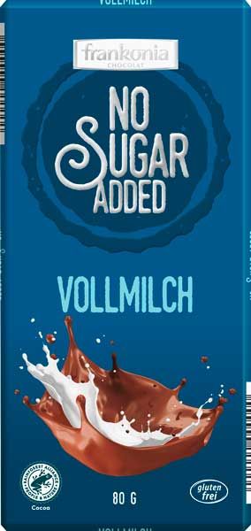 Frankonia No Sugar Added Vollmilch Schokolade zuckerfrei