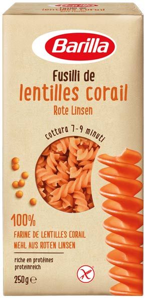 Barilla Rote Linsen Fusilli