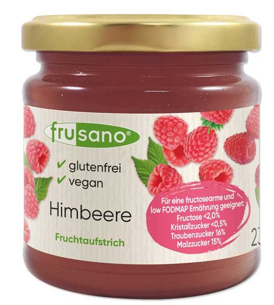 Frusano Fruchtaufstrich Himbeere fructosearm