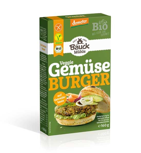 Bauckhof Veggie Gemüse Burger demeter 160g