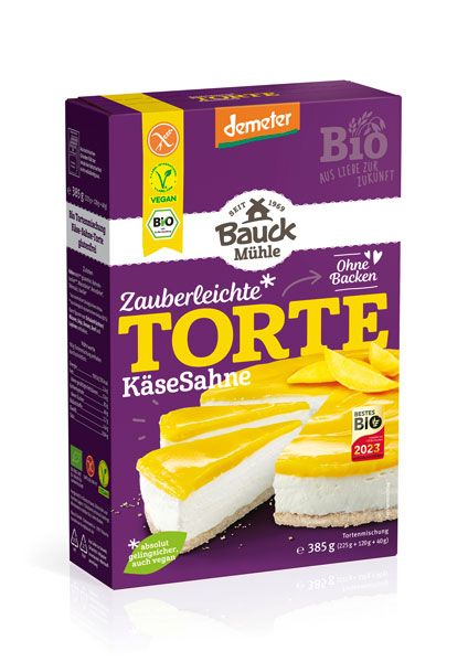 Bauckhof Tortenmischung Käse-Sahne-Torte glutenfrei