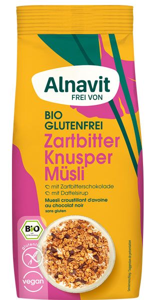 Alnavit Zartbitter Knuspermüsli glutenfrei