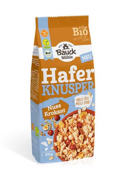 Bauck Mühle Hafer Knusper Müsli Nuss Krokant bio 300g