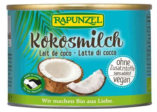 Rapunzel Kokosmilch bio vegan fructosearm histaminarm