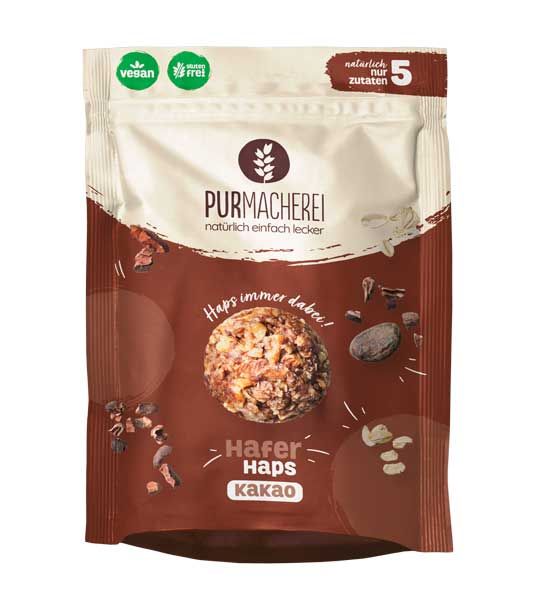 PurMacherei HaferHaps Kakao glutenfrei vegan