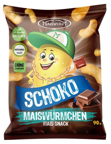 Maiswurm Maiswürmchen Schoko glutenfrei