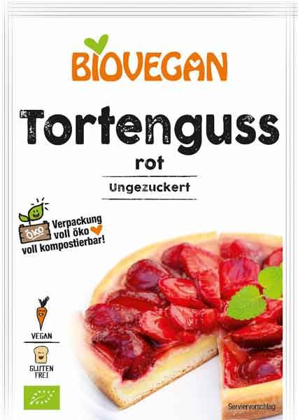 Biovegan Tortenguss rot glutenfrei