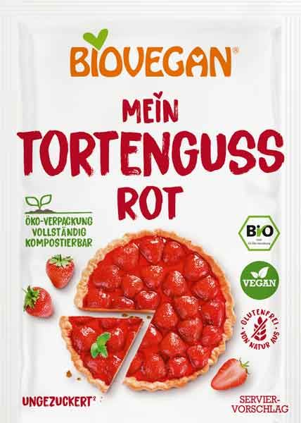 Biovegan Tortenguss rot glutenfrei