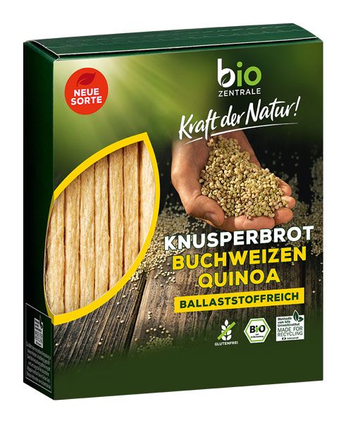 biozentrale Knusperbrot Buchweizen Quinoa bio 100g