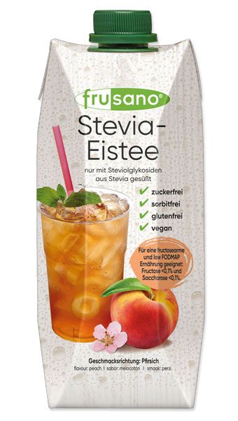 Frusano Stevia-Eistee Pfirsich fructosearm