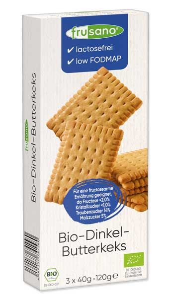 Frusano Bio Dinkel-Butterkeks fructosefrei